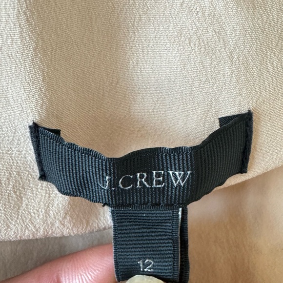 J. Crew One Shoulder Ruffle Eyelet White Statement Blouse Top SZ 12 - Picture 8 of 11